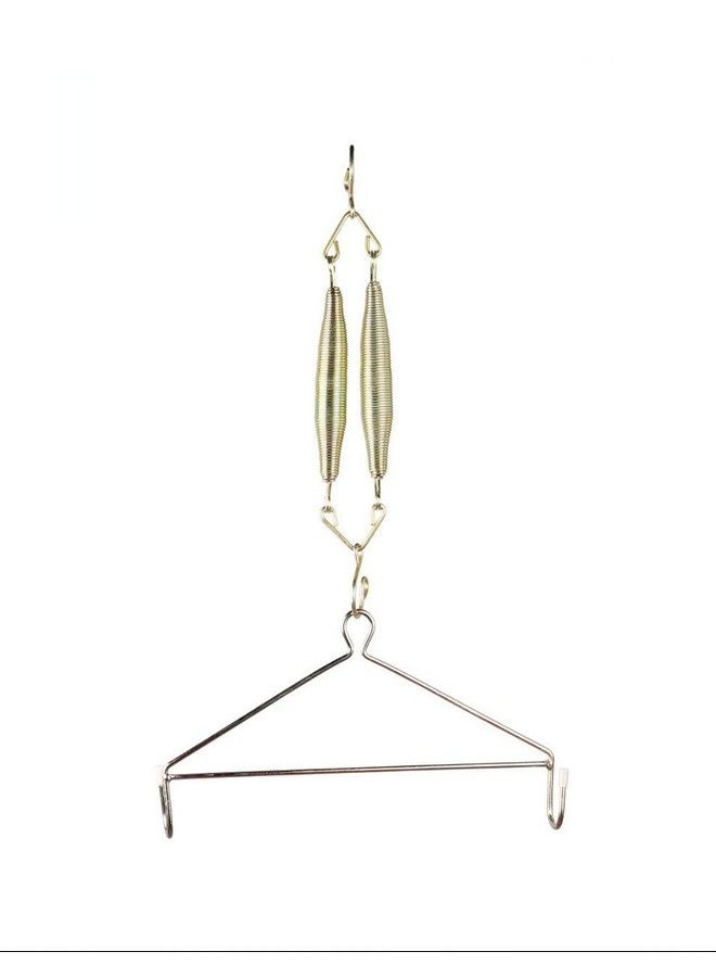 Steel Spring And Hanger Set For Baby Swing Hanging Cradle Infant Jhula Swing Strong Triangle Hanger Thottil Hook For Baby Hanging Cradle Jhoola Jula Swings (Spring N Hanger)