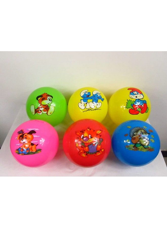 Beach Ball For Water Swimming Pool Garden Outdoor Sports Kids Playing Inflatable Lightweight Ball Set Of 2 (Multicolor)