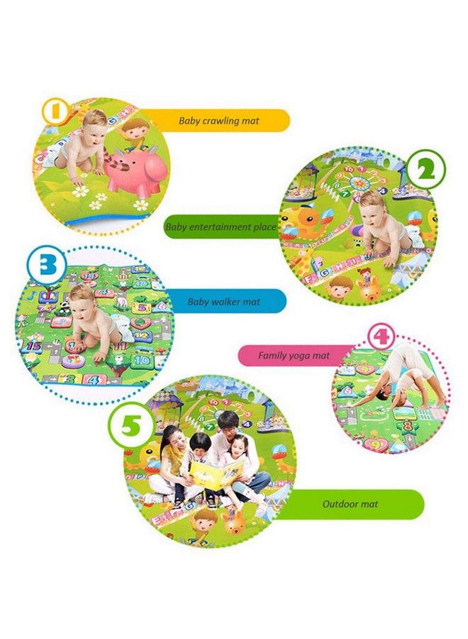 100% Water & Tornproof Anti Skidsingle Sided Baby Play & Crawl Mat With A Free Carry Bag. (4.10 X 5.2 Feet)