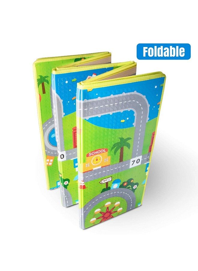 100% Water & Tornproof Anti Skidsingle Sided Baby Play & Crawl Mat With A Free Carry Bag. (4.10 X 5.2 Feet)