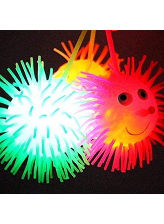 Set Of 2Pcs Led Lights Puffer Toys Balls For Kids Stress Relief Toy Set (Multicolor) (M3)