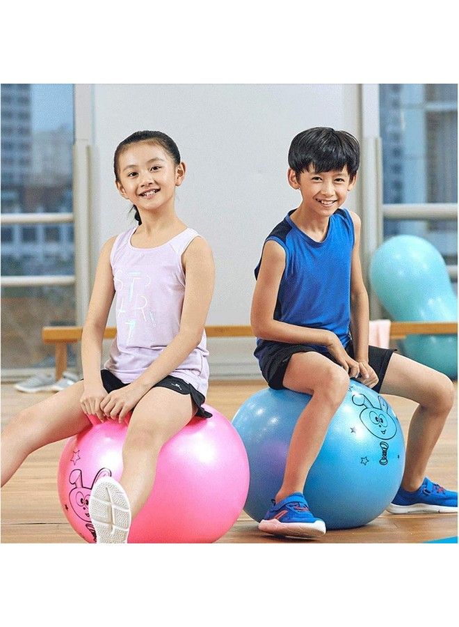 Sit And Bounce Rubber Hop Ball For Kids With Random Handle Designs (Multicolor) Size 65 Cm