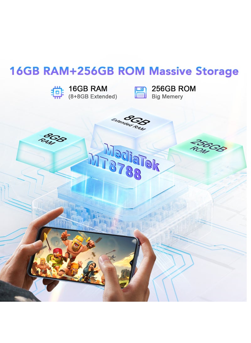 P80 Android 13 Smartphone 16GB RAM 256GB ROM 6.58