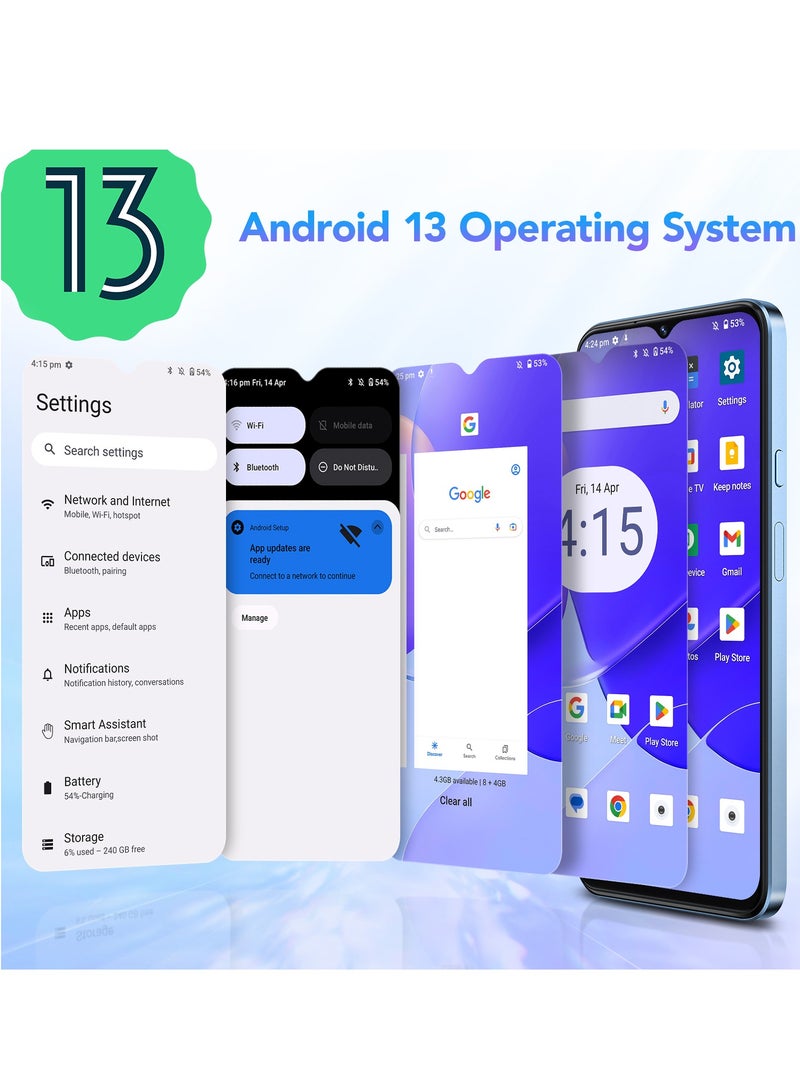 P80 Android 13 Smartphone 16GB RAM 256GB ROM 6.58
