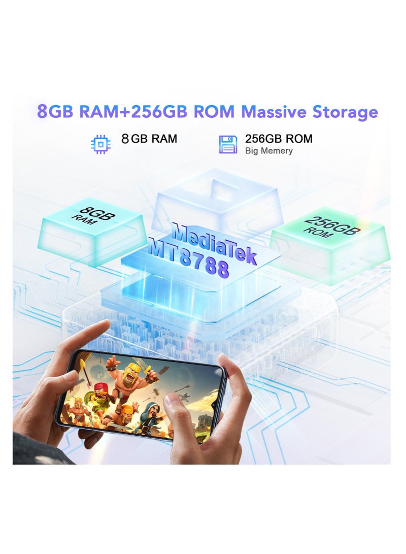 P80 Android 13 Smartphone 8GB RAM 256GB ROM 6.58