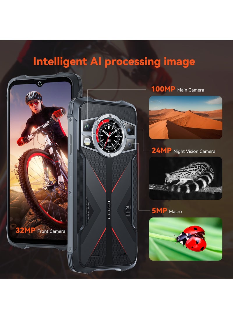 Kingkong 9 Rugged Smartphone 120hz 6.583-Inch Screen 12GB RAM 512GB ROM 10600mAh Battery 33W Fast Charging 100MP Main 24MP Night Vision Camera 4G Network NFC