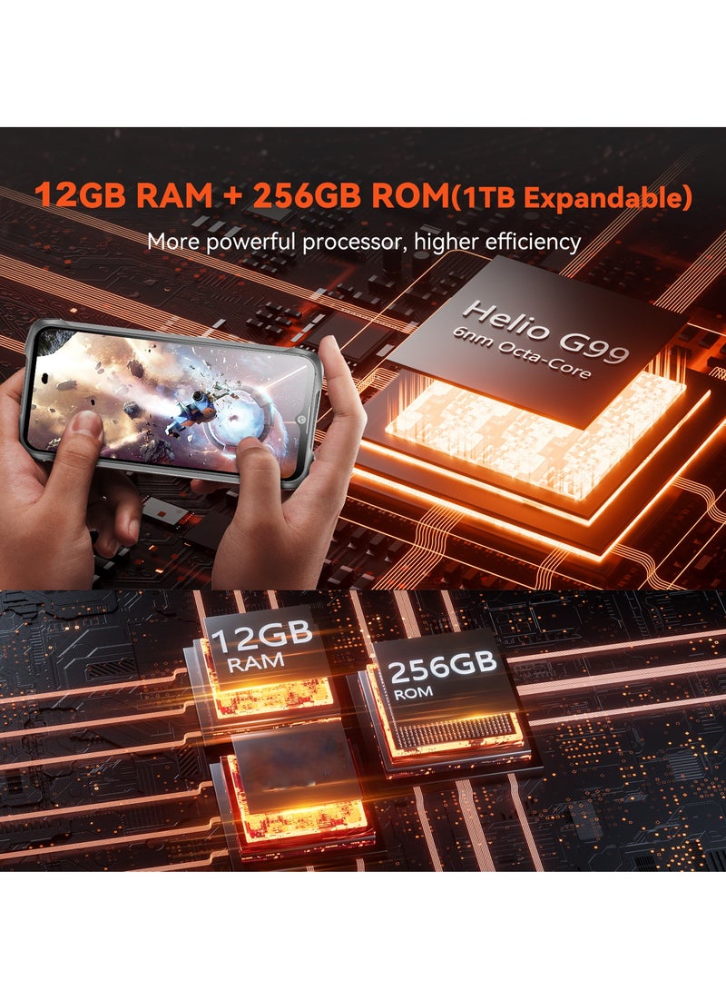 Kingkong 9 Rugged Smartphone 120hz 6.583-Inch Screen 12GB RAM 512GB ROM 10600mAh Battery 33W Fast Charging 100MP Main 24MP Night Vision Camera 4G Network NFC