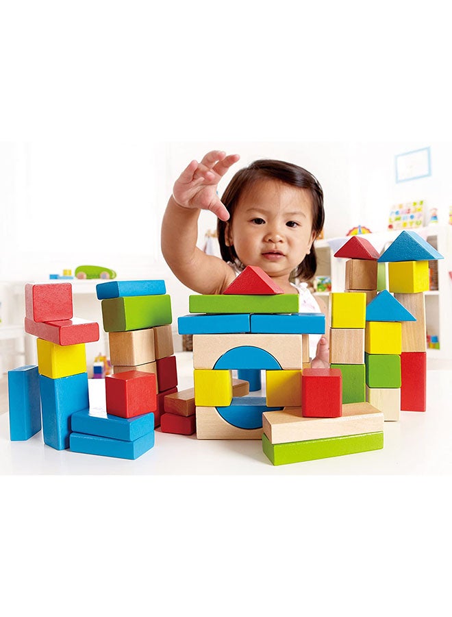 50-Piece Maple Wooden Block Set E0409