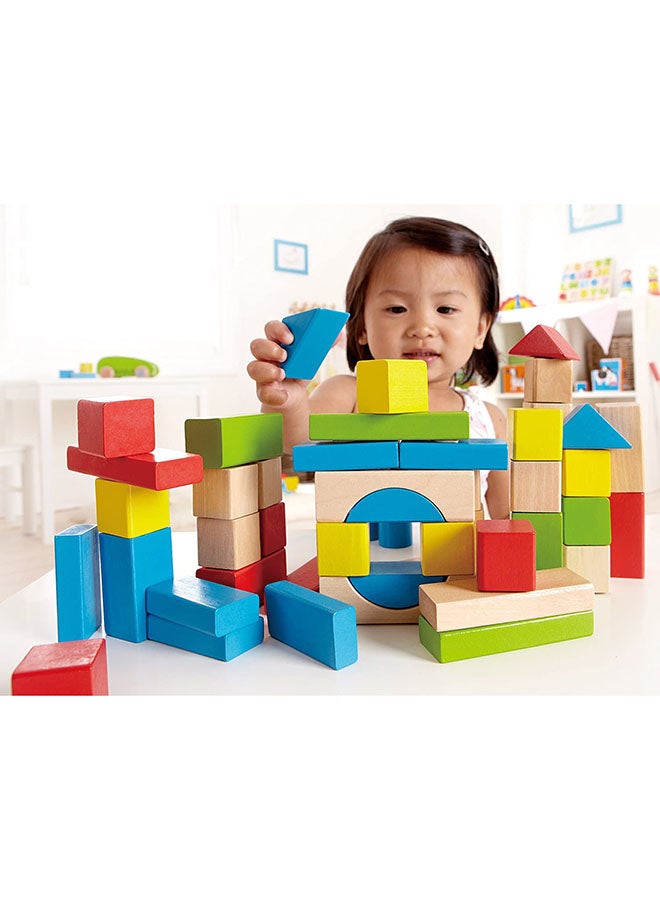 50-Piece Maple Wooden Block Set E0409