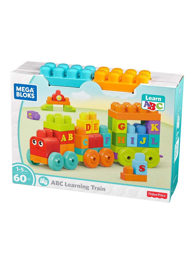 60-Piece ABC Learning Train Block Set