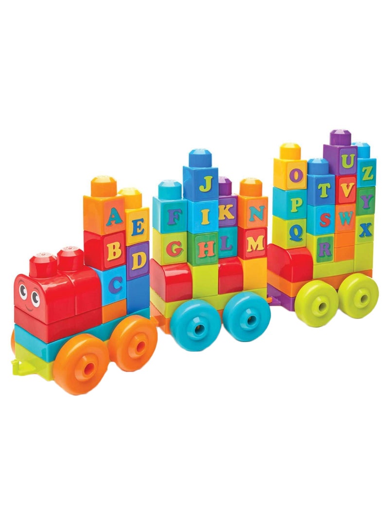 60-Piece ABC Learning Train Block Set