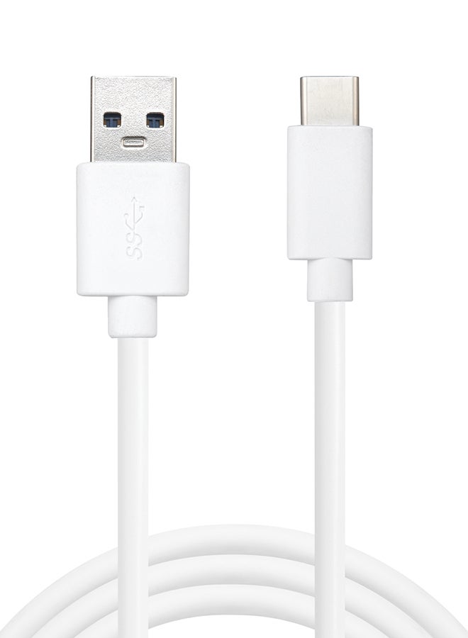 USB-C 3.1 To USB-A 3.0 Charge Cable White