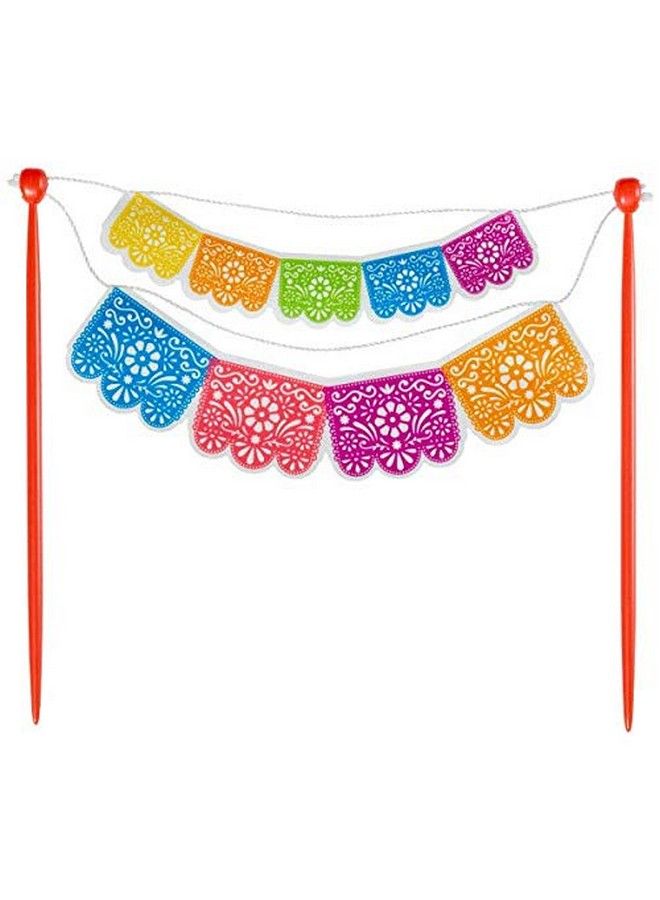 Mexican Fiesta Picado Banner Cake Topper