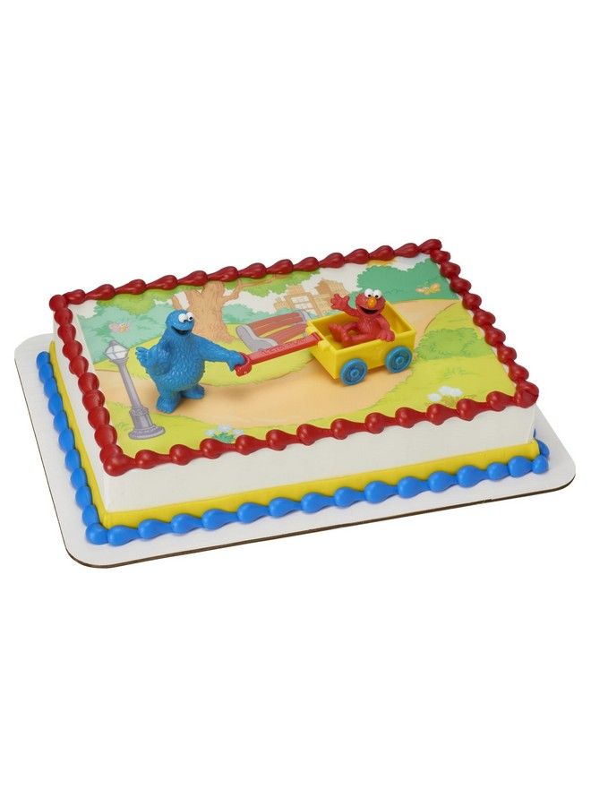 Decoset® Sesame Street Cake Toppers 3Piece Birthday Topper With Elmo And Cookie Monster