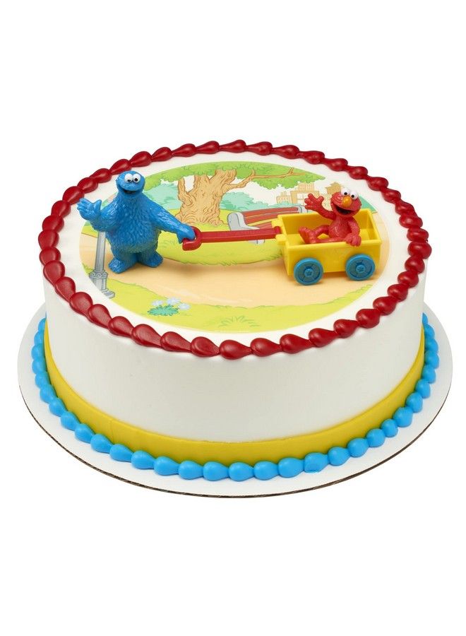 Decoset® Sesame Street Cake Toppers 3Piece Birthday Topper With Elmo And Cookie Monster