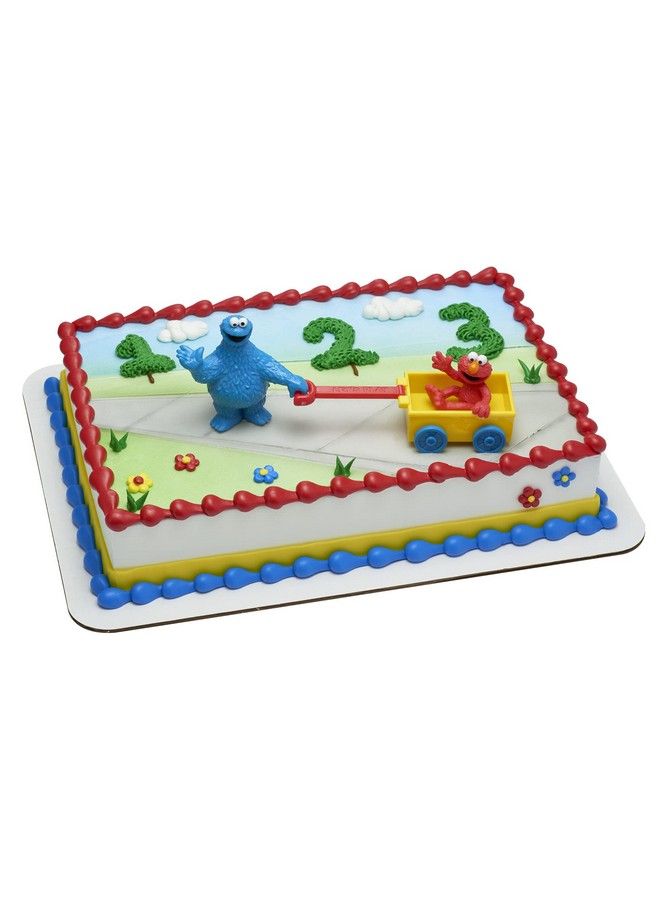 Decoset® Sesame Street Cake Toppers 3Piece Birthday Topper With Elmo And Cookie Monster