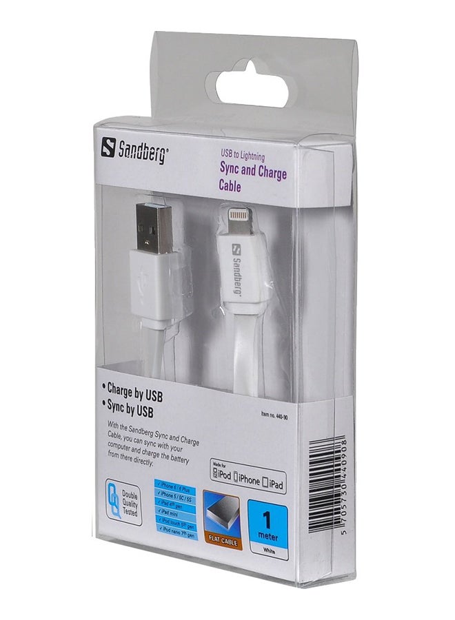 Lightning USB Cable White