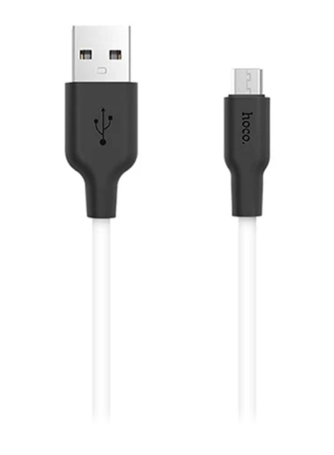 Micro USB Data Sync And Charging Cable Black/White