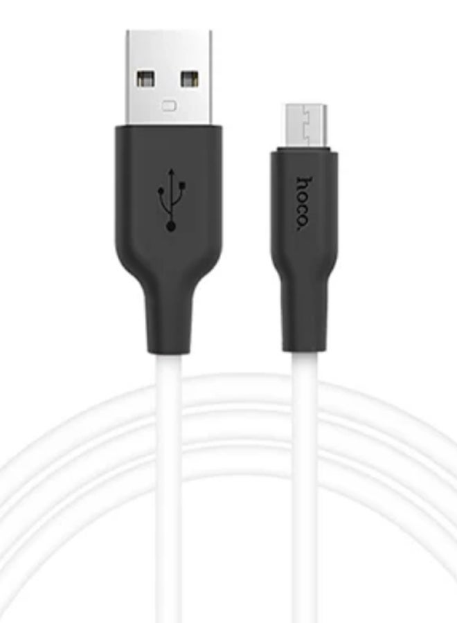 Micro USB Data Sync And Charging Cable Black/White