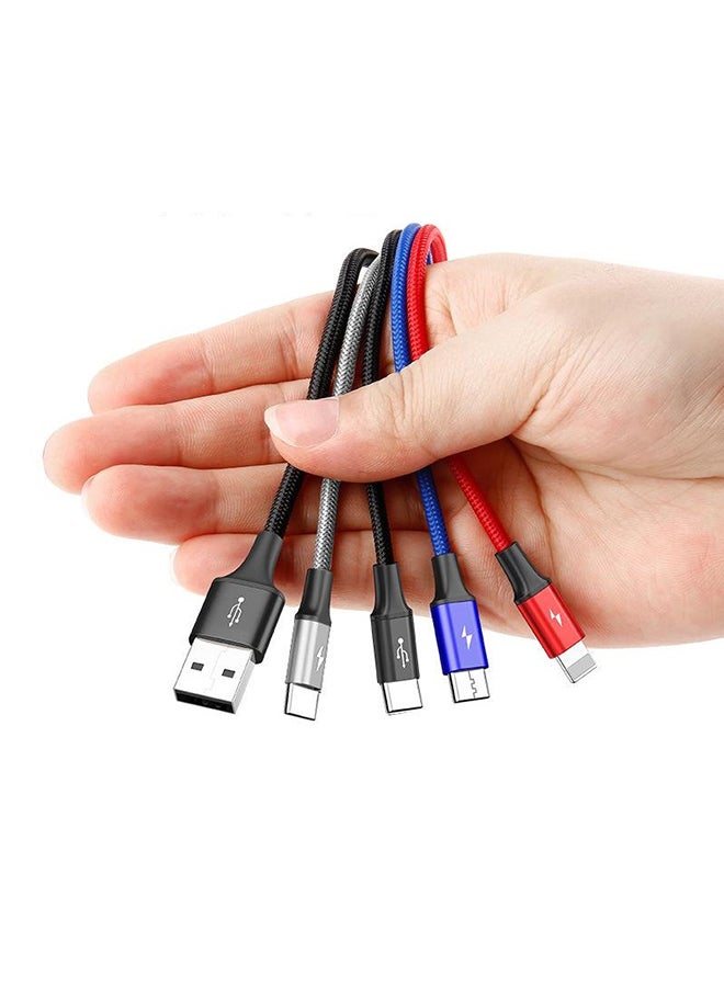 4-In-1 Charging Cable Multicolour