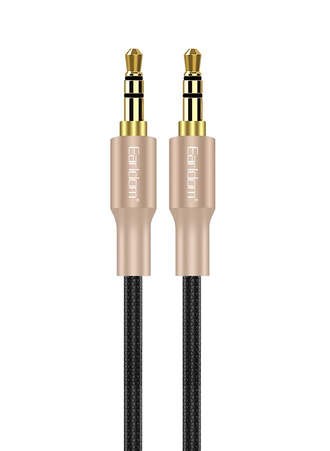 3.5mm To 3.5mm AUX Audio Cable Gold