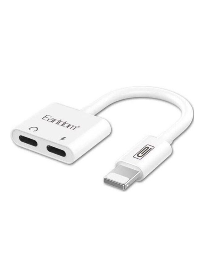 Charging Lightning Adapter For Apple iPhone 7 and Above White