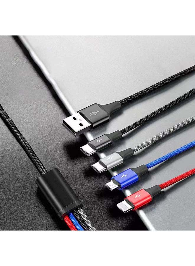 Fast 4-in-1 Cable Charging Cable 1200millimeter Multicolour Multicolour