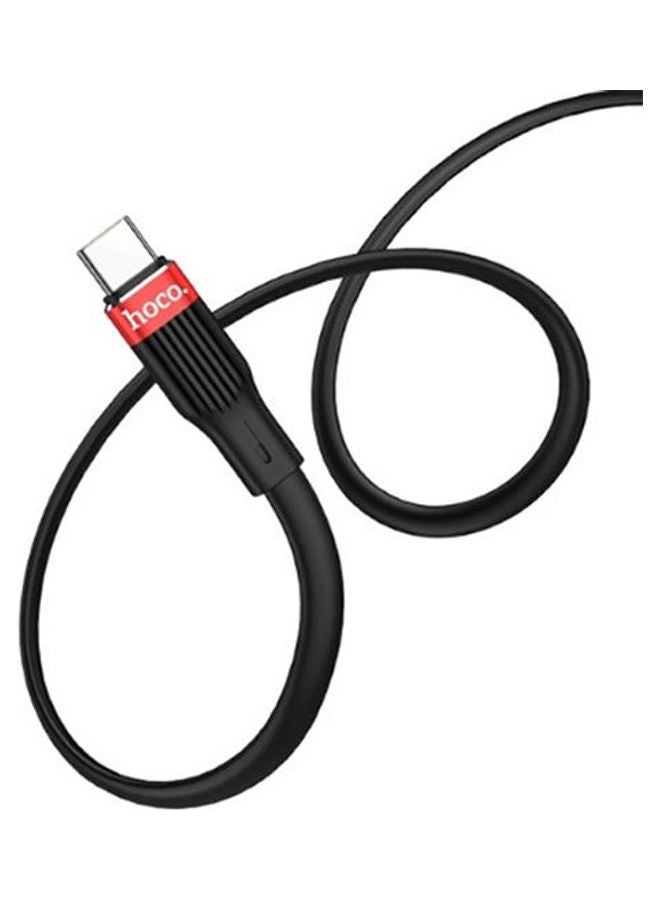 U72 - Forest Silicone Charging Cable For Type-C Black