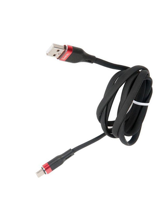 U72 - Forest Silicone Charging Cable For Type-C Black