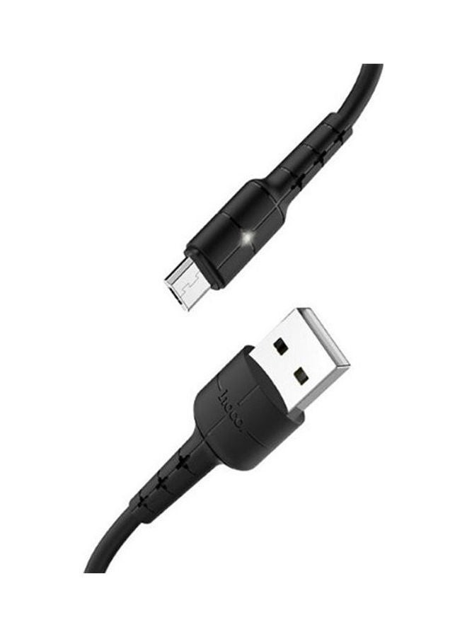 X30 - Star Charging Data Cable For Micro Black