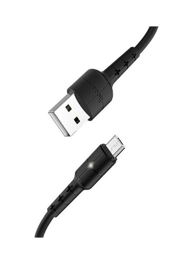 X30 - Star Charging Data Cable For Micro Black