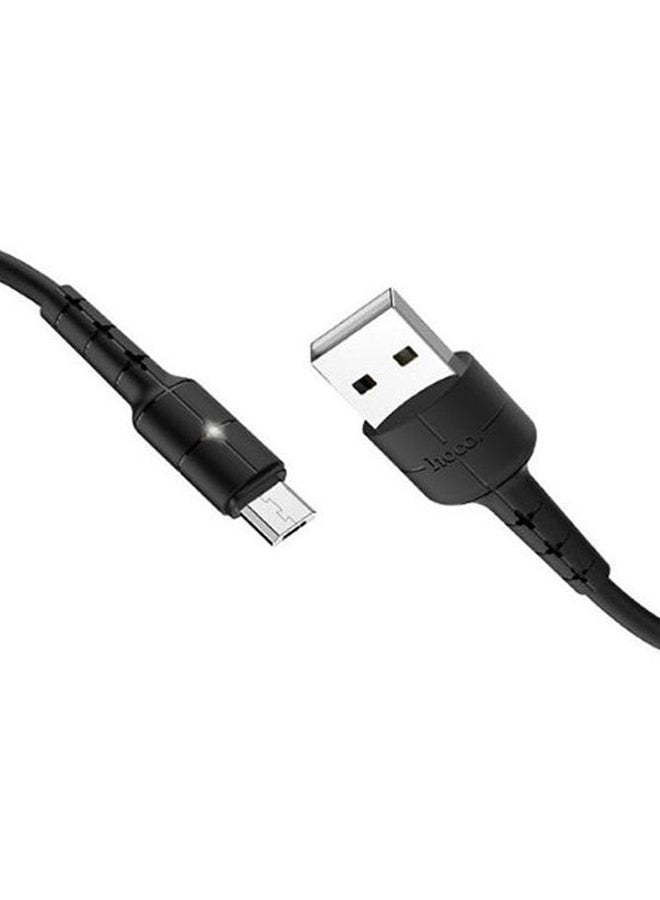 X30 - Star Charging Data Cable For Micro Black