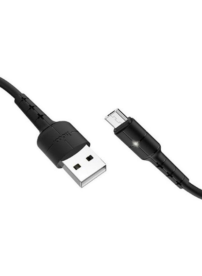 X30 - Star Charging Data Cable For Micro Black