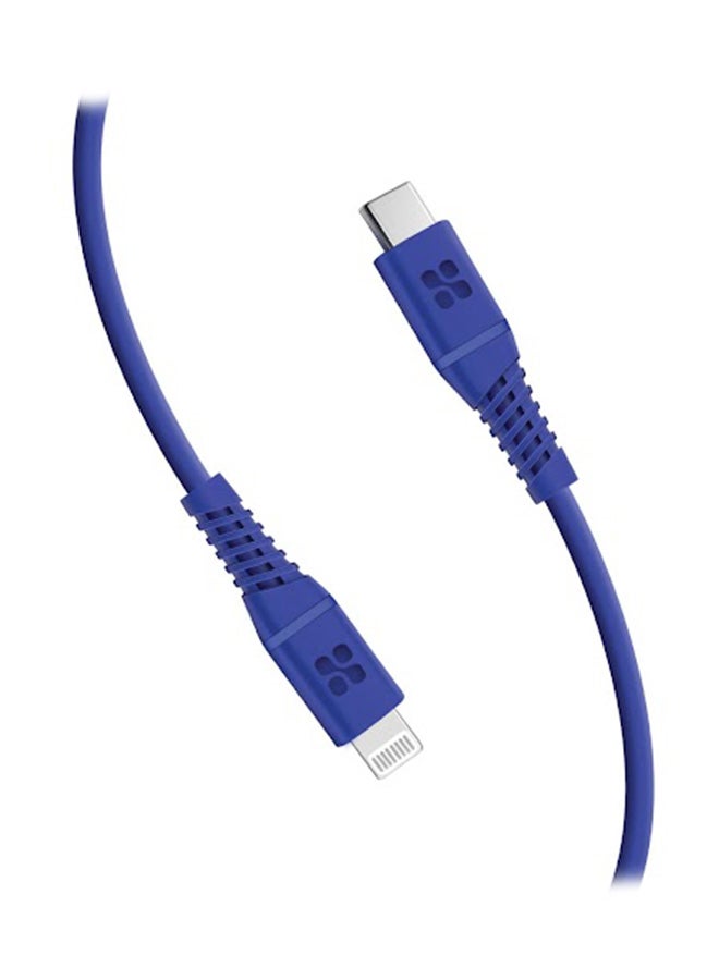 iPhone 15 Cable, 20W Power Delivery USB-C To Apple Lightning Connector Cable 1.2M Blue Blue