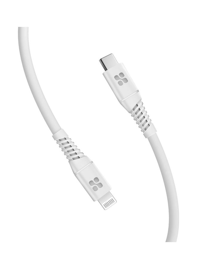 iPhone 15 Cable, 20W Power Delivery USB-C To Apple Lightning Connector Cable 1.2M White White