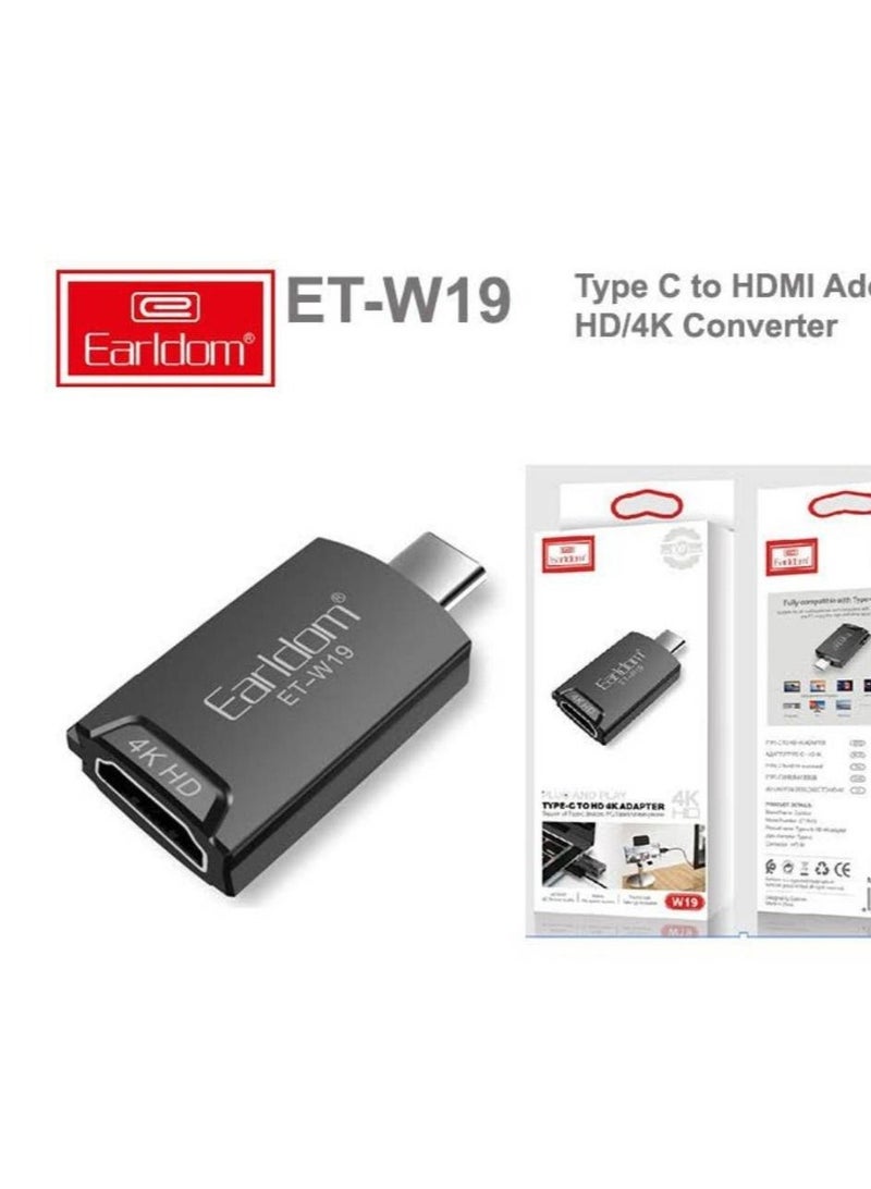 Earldom Plug And Play Type C To HD 4K Adapter