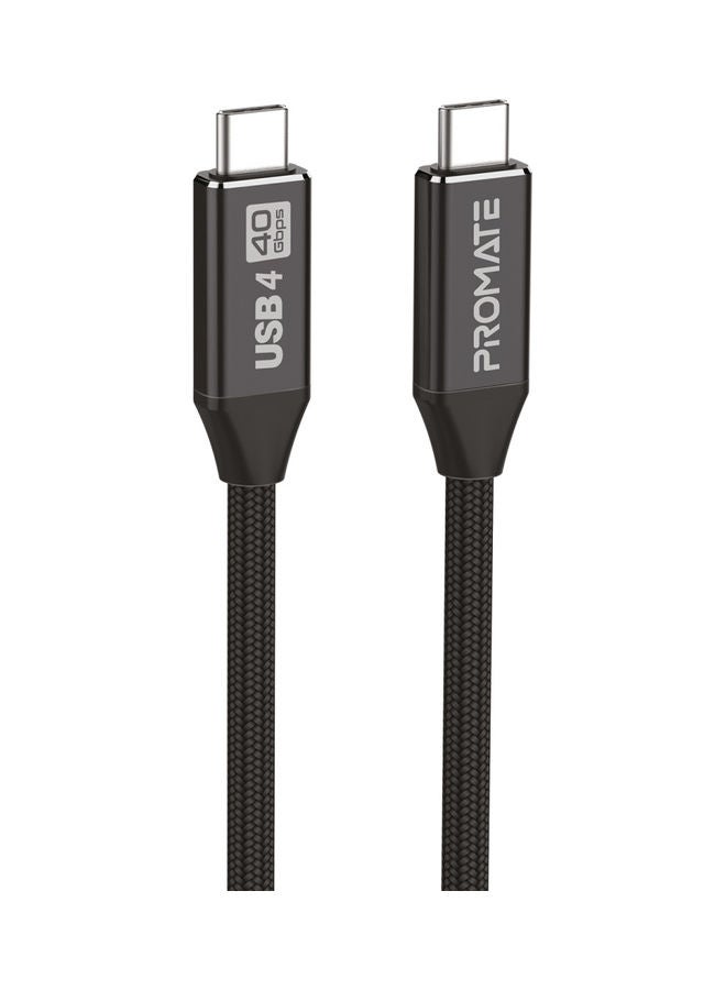 iPhone 15 Cable, USB4 Cable with UHD 8k 60hz, 240W PD, 40Gbps Data Sync and Thunderbolt 4 Compatibility, PrimeLinkC40-2M Black Black