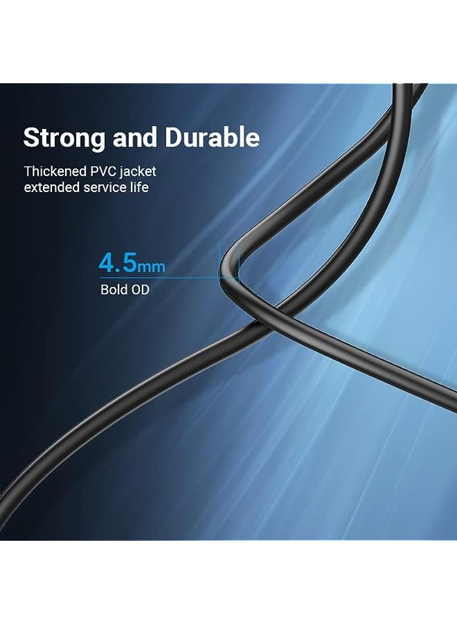 USB 2.0 A MALE TO B MALE Printer cable @480Mbps Nickel Platted, double shielding (USB to B (Printer), 1 Meter)
