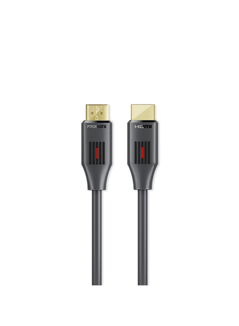 HDMI 2.0 Cable, 4K@60Hz HDMI To HDMI Slim 1.5M Cable With 3D Video Support, 18Gbps Bandwidth, Ethernet Support And Gold-Plated Connectors For Laptops, Smart TVs, Monitors, ProLink4K60-150 Black