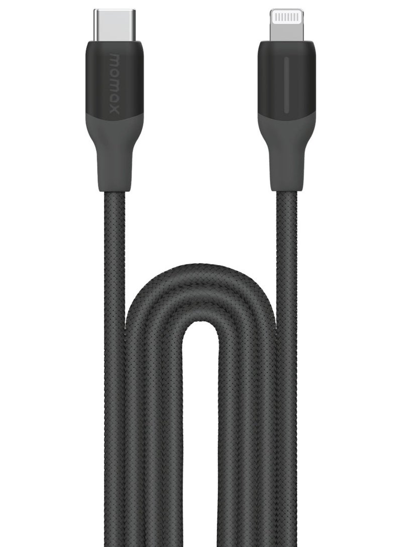 1-Link Flow [35W] USB-C to Lightning Cable 2 meter [MFI Certified] Fast Charge PD 3.0 - Black