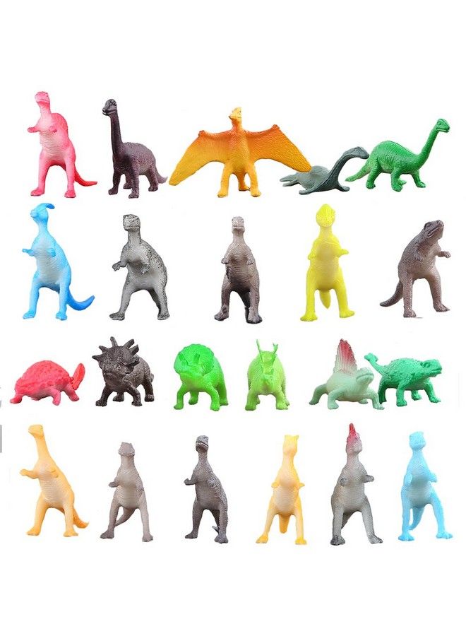 82 Piece Mini Dinosaur Toy Set For Dino Party Favor Supplies Birthday Cupcake Toppers Assorted Vinyl Plastic Figure Toys For Kids Toddler Pinata Filler School Carnival Prize Bulk Goodie Bag Stuffers