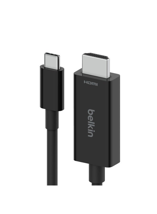 High-Speed Hdmi 2.1 To Usb-C Cable - 8K And 4K - Hdmi To Type C - Supports Hdr, Hbr3, Dsc, Hdcp 2.2 Ideal For Chromebook, Macbook, Ipad Pro And Other Usb-C Devices Black