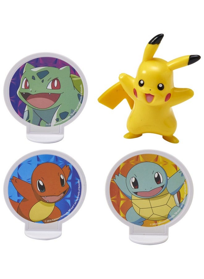 Decoset® Pokemon Light Up Pikachu Cake Topper 4 Piece Decoration Set Birthday Decorations For All Size And Shape Cakes