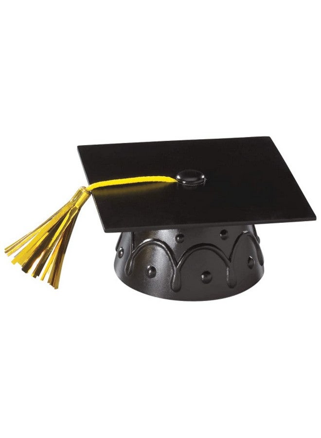 Small Graduation Cap And Diploma Cake Topper (Black)