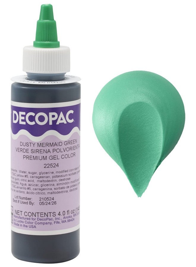 Dusty Mermaid Trend Premium Gel Color Cake Decorations Food Coloring Gel Color 4 Fl Oz Green