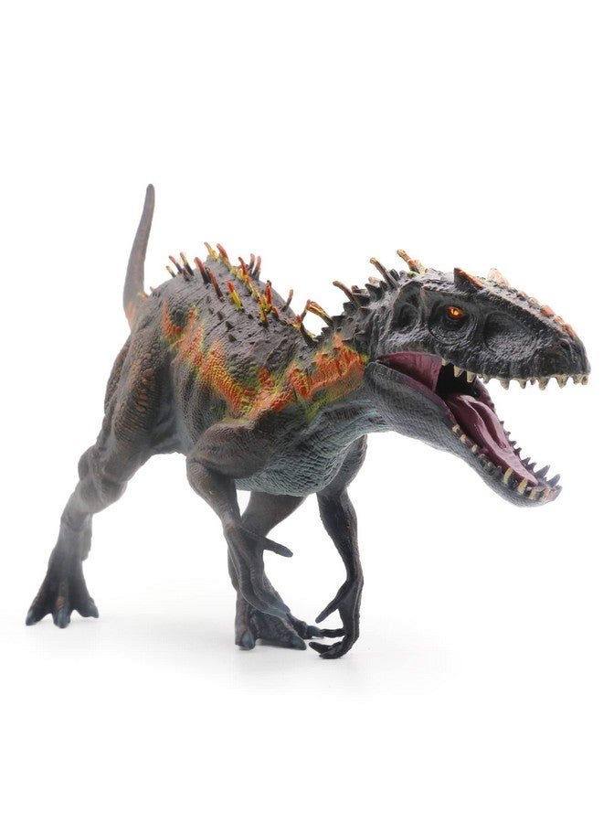 Large Dinosaur Toy Tyrannosaurs Rex 13.4” Realistic Dinosaur Toy Figure Drex Model Plastic Handpainted Dinosaur Figurines Educational Dinosaur Action Figure For Dinosaur Party Cake Topper (Fire)