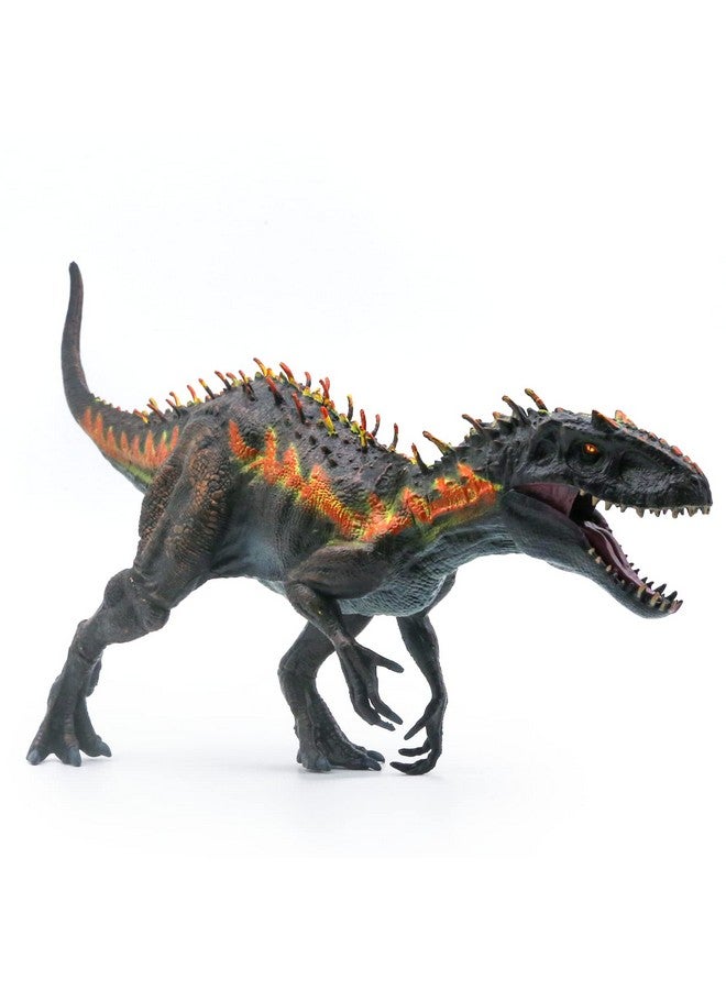 Large Dinosaur Toy Tyrannosaurs Rex 13.4” Realistic Dinosaur Toy Figure Drex Model Plastic Handpainted Dinosaur Figurines Educational Dinosaur Action Figure For Dinosaur Party Cake Topper (Fire)