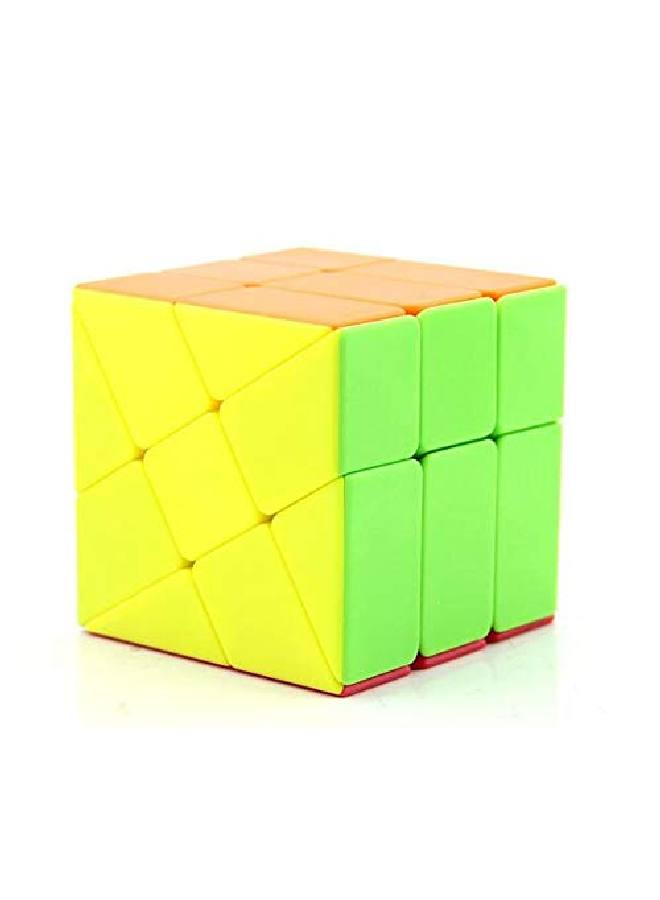 Qy Toys Windmill 3X3 Stickereless Magic Cube Wheel Fenghuolun 3X3X3 Speed Cube Puzzle