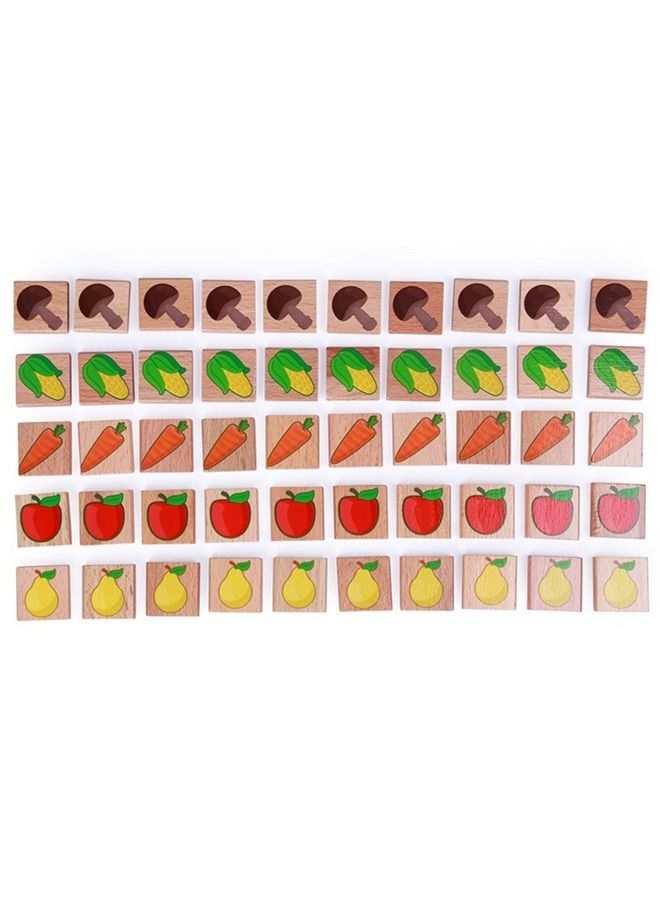 4 In 1 Wooden Puzzles For Kids Toys Montessori Toys With Vegetables, Numbers, Arithmetic, Board Games, Counting Sticks Learning Educational Kit Puzzle Toys For Kids 2+Years Boys Girls