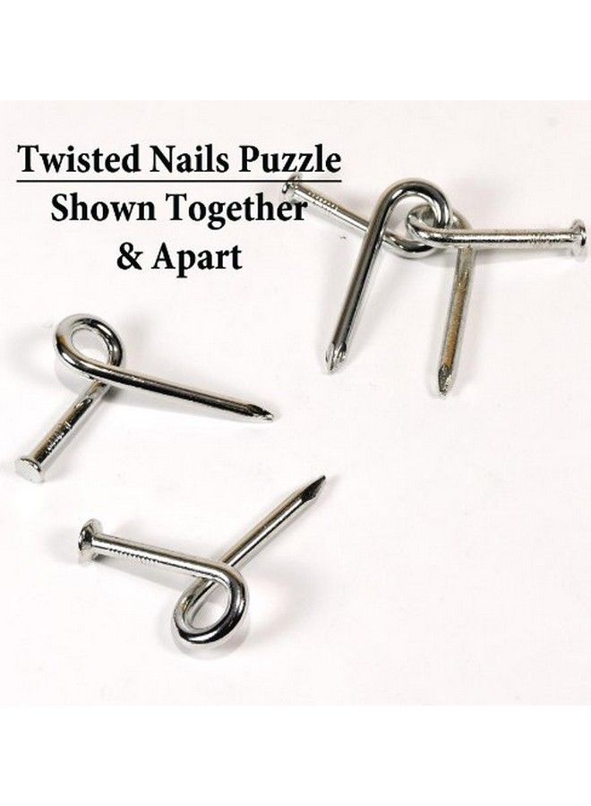 Twisted Nail Puzzle Bundle Of 12 Identical Puzzles For Ages 13 And Older